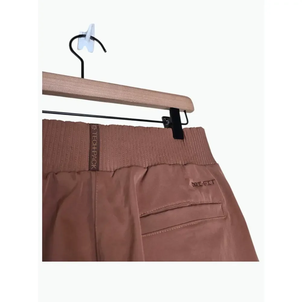 Nike Dri-FIT Tech Pack High Waisted Trousers Tan Brown Women's Small